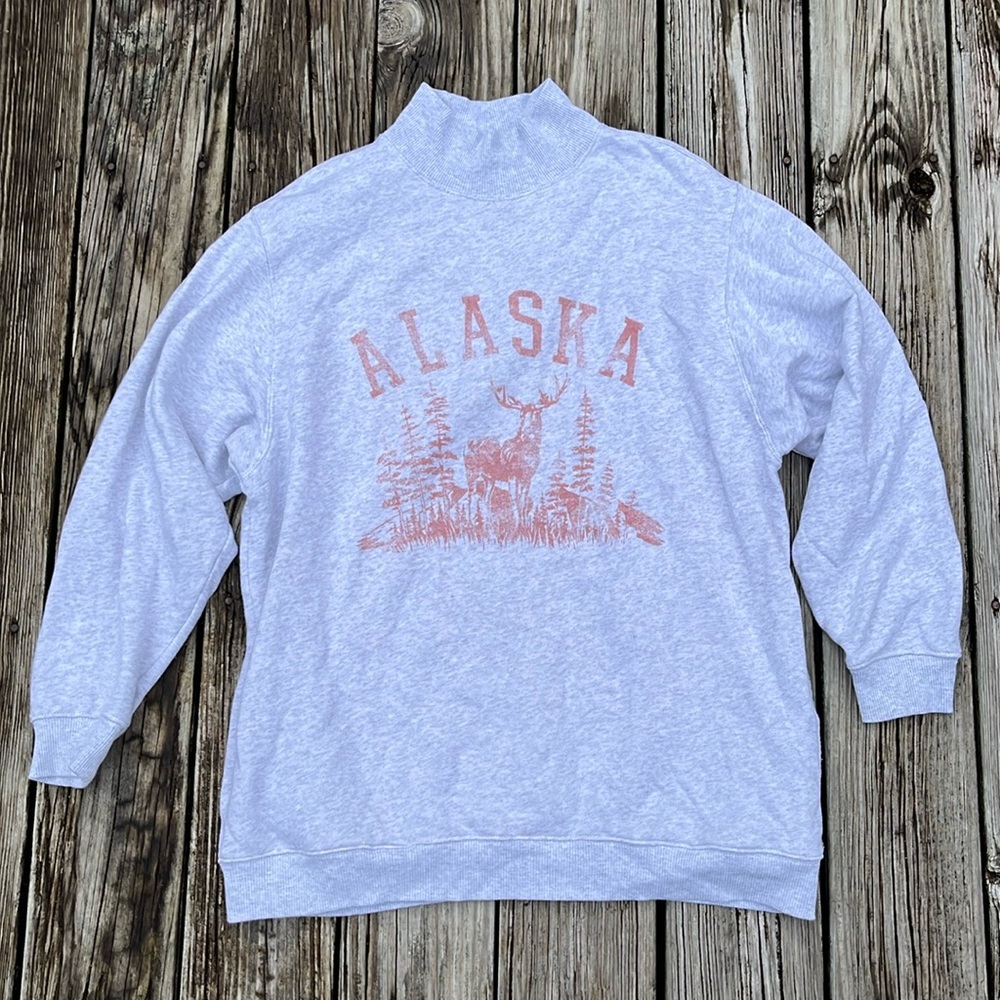 Mock neck sweatshirt